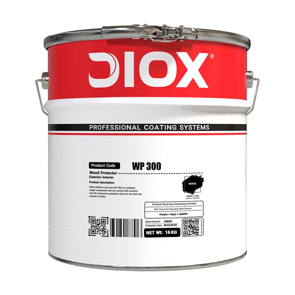 وارنیش سفید پایه روغنی دیوکس ۱۴ کیلویی