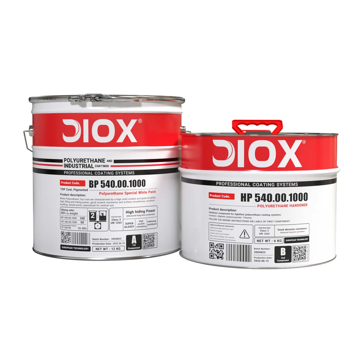 رنگ پلی اورتان سفید سوپر براق مخصوص دیوکس ۱۲ کیلویی