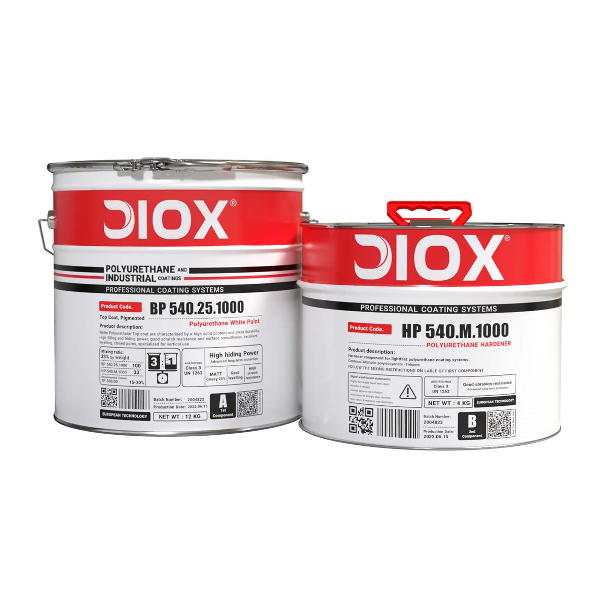 رنگ پلی اورتان سفید نیمه مات مخصوص دیوکس ۱۲ کیلویی